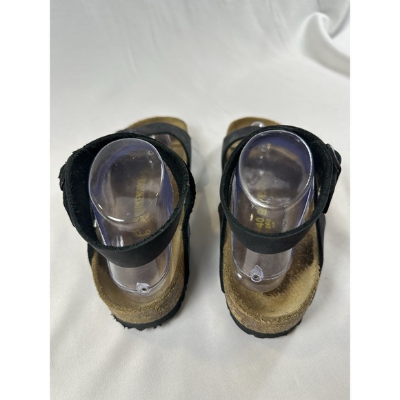 RARE‎ Birkenstock Delhi Ankle Strap Sandals Black Oiled Leather EU40 US9 - Picture 9 of 9